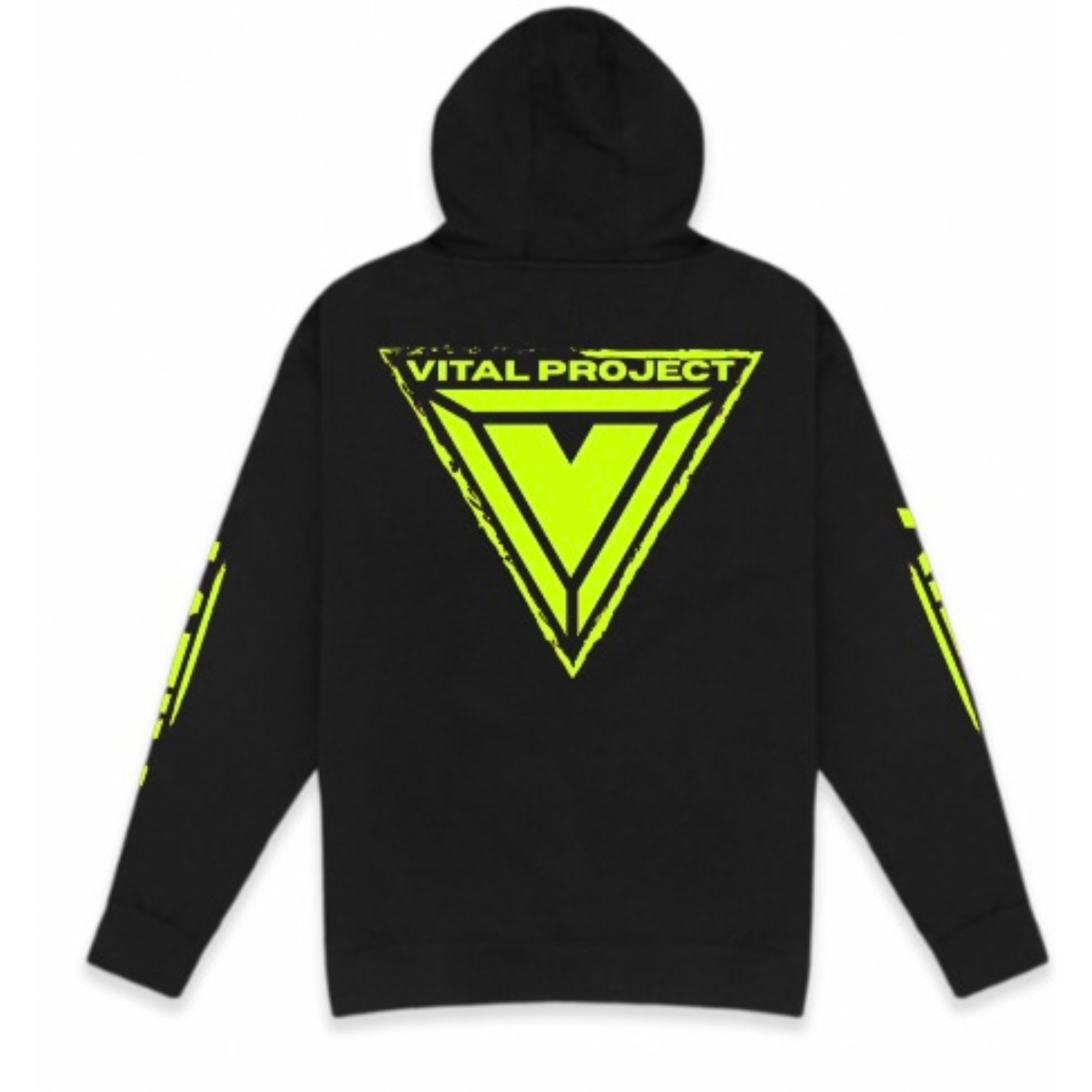 Neon Yellow Safety Green Reflective Hoodie — Vital Project