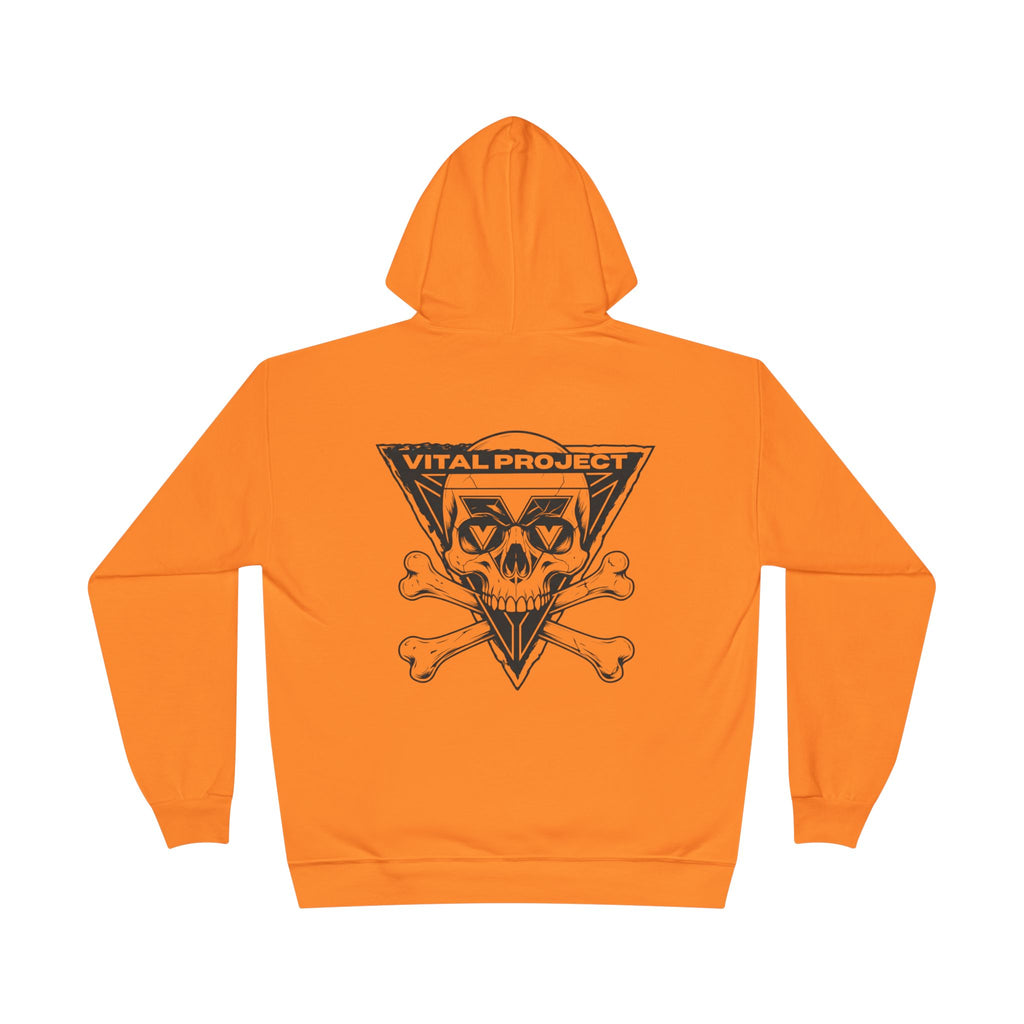 Neon Vital Skull Hoodie - Yellow, Pink & Orange