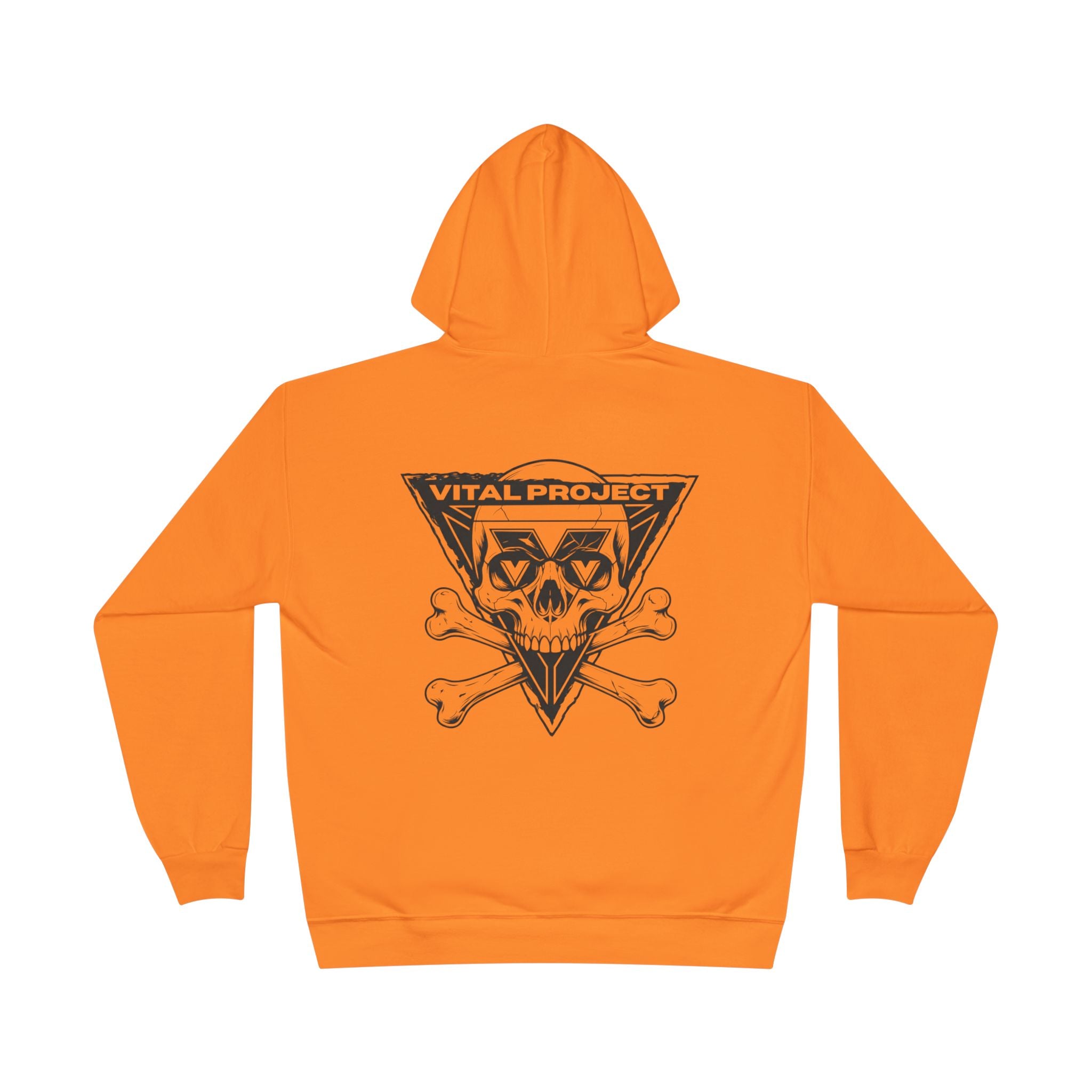 Neon Vital Skull Hoodie - Yellow, Pink & Orange