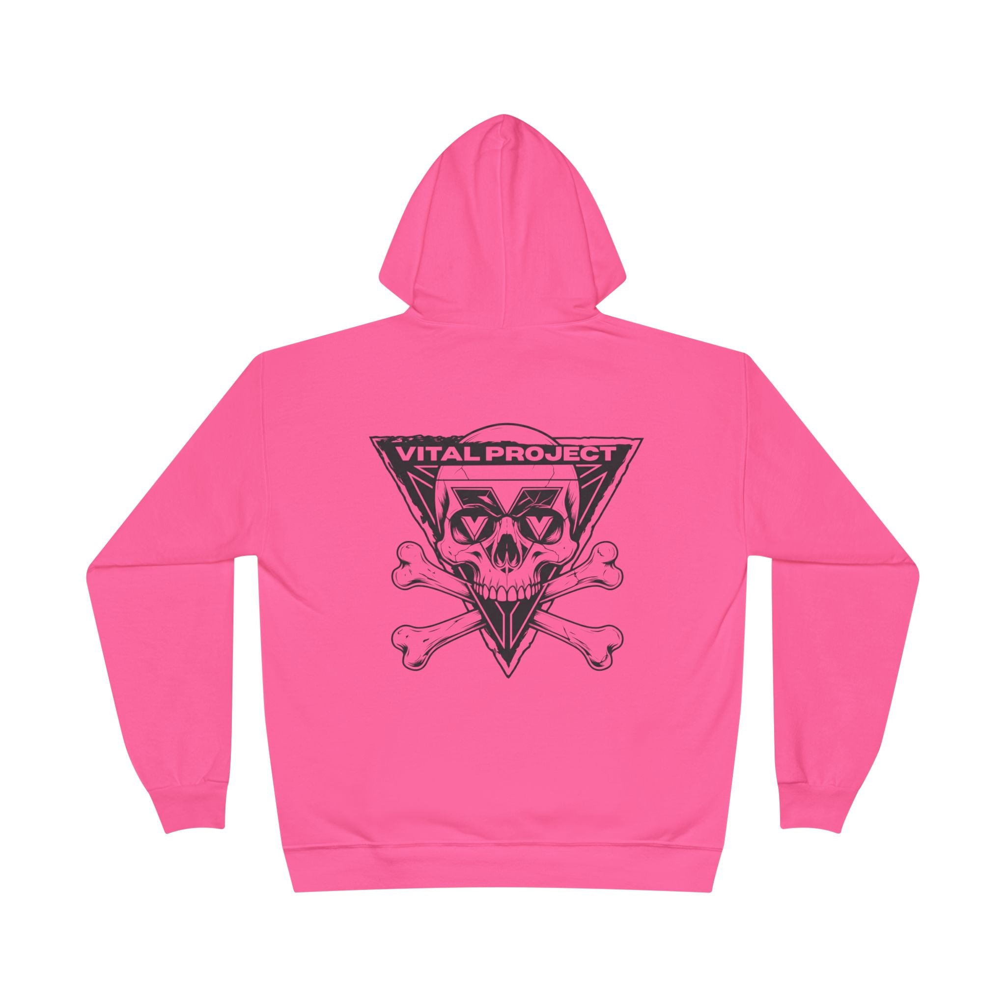 Neon Vital Skull Hoodie - Yellow, Pink & Orange