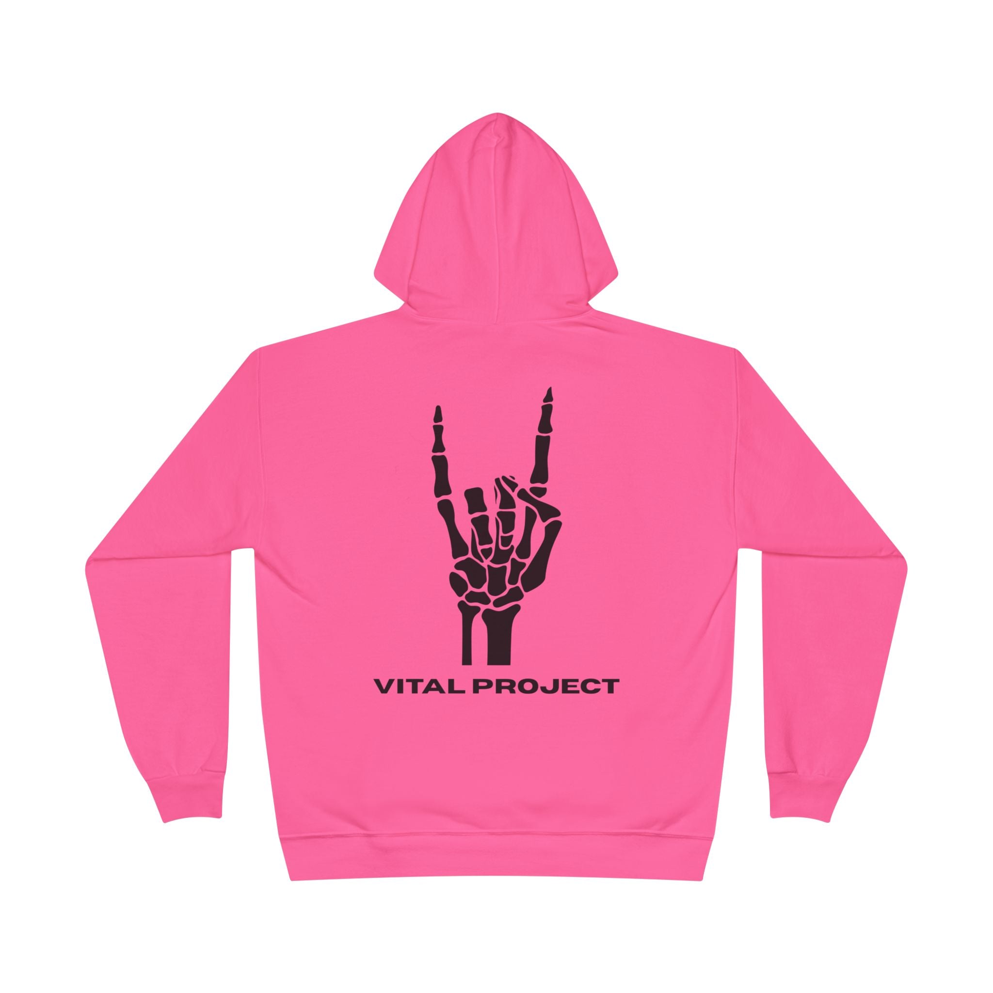Neon Rocker Hoodie — Yellow, Pink & Orange