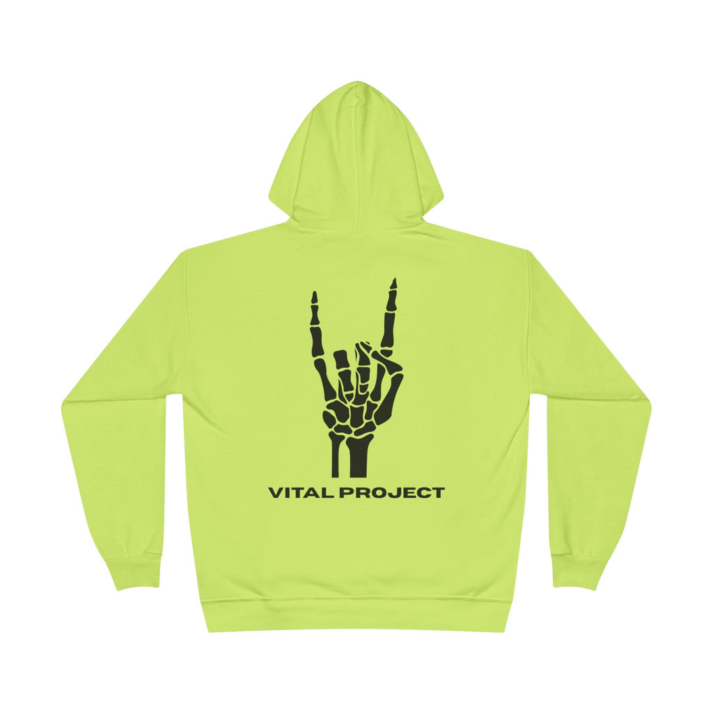 Neon Rocker Hoodie — Yellow, Pink & Orange