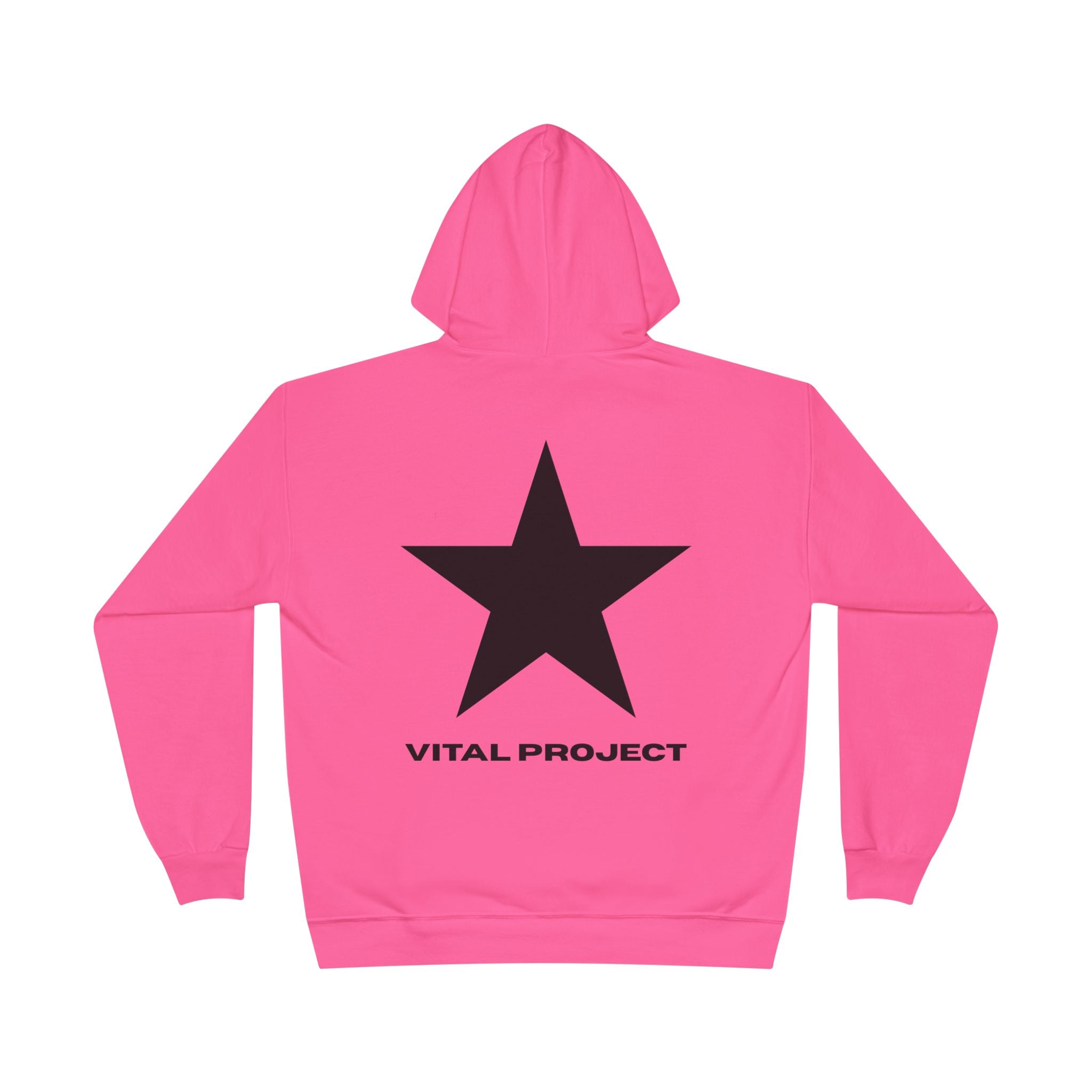 Neon Star Hoodie - Yellow, Pink & Orange