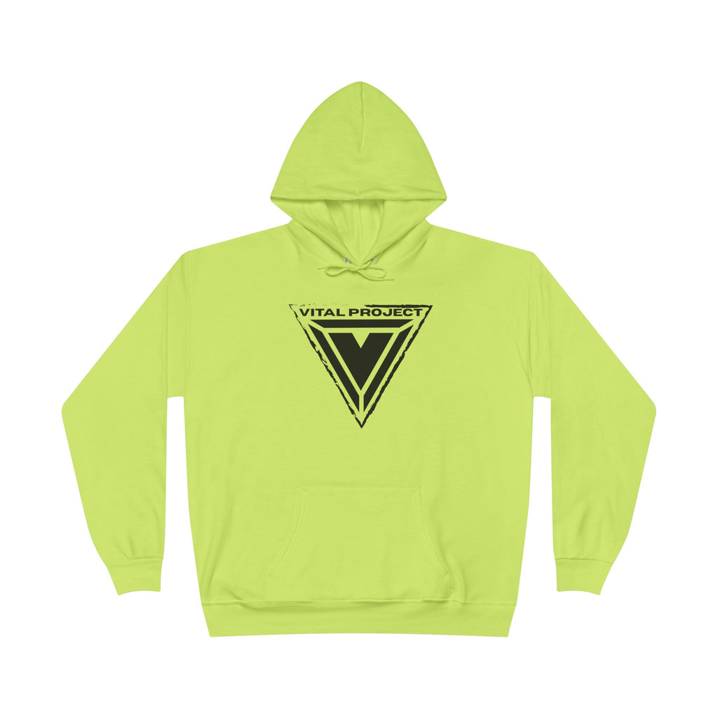 Hanes P170 Hi-Vis Hoodie in Safety Green - Authentic Neon Streetwear