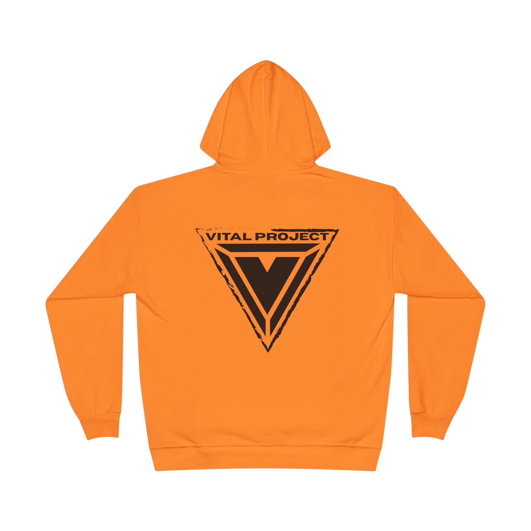 Hanes P170 Hi-Vis Hoodie in Safety Orange - Blaze Neon Workwear Aesthetic Vital Project
