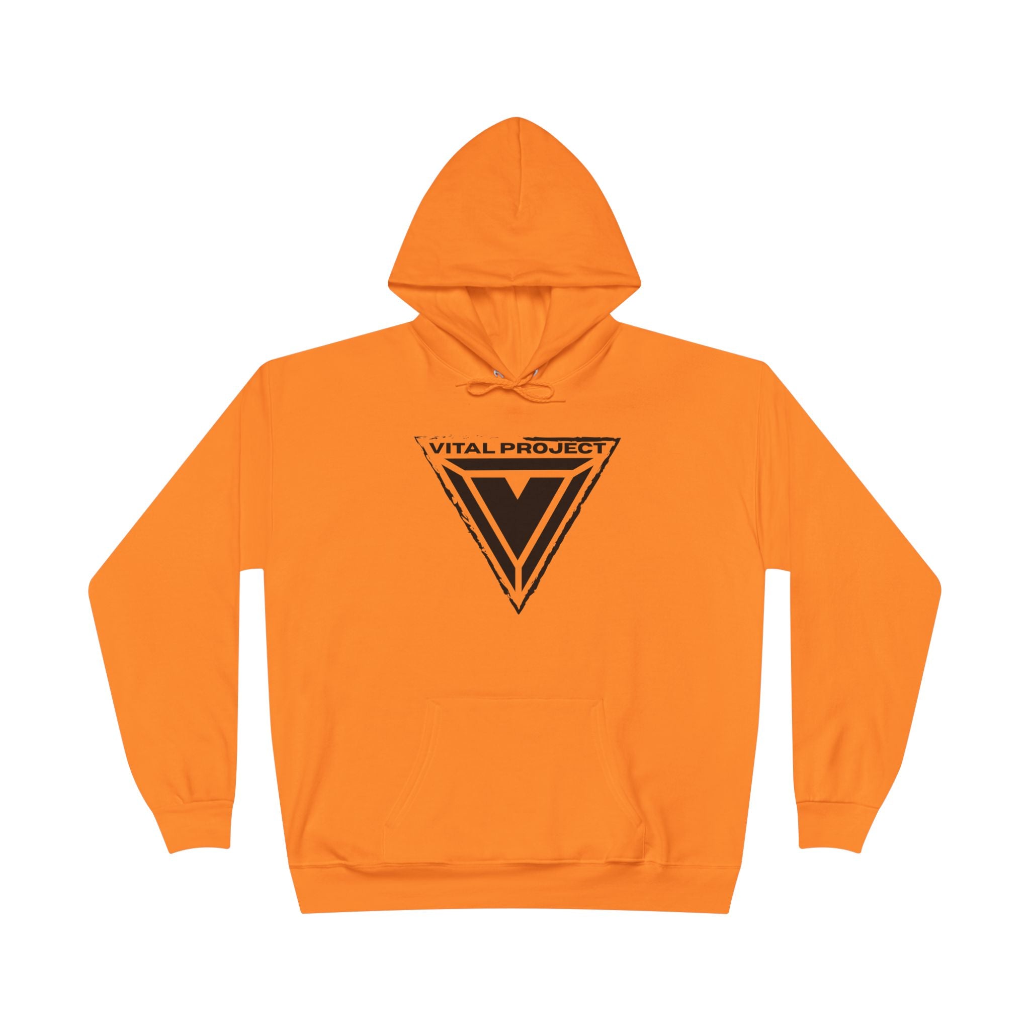 Hanes P170 Hi-Vis Hoodie in Safety Orange - Orange Neon Workwear Aesthetic Vital Project
