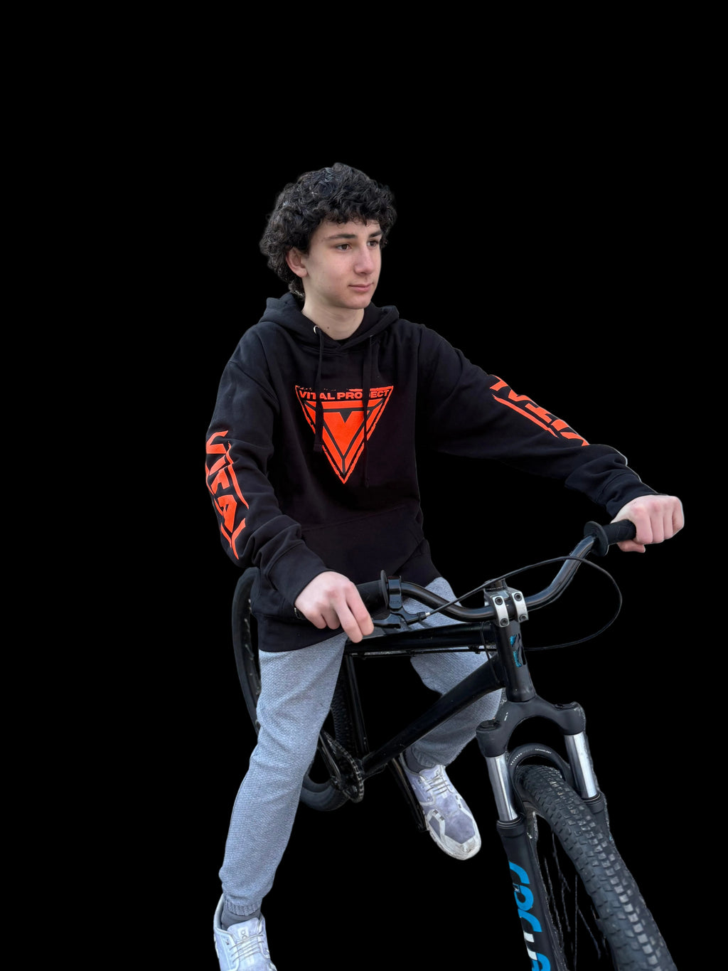 Neon orange vital hoodie 