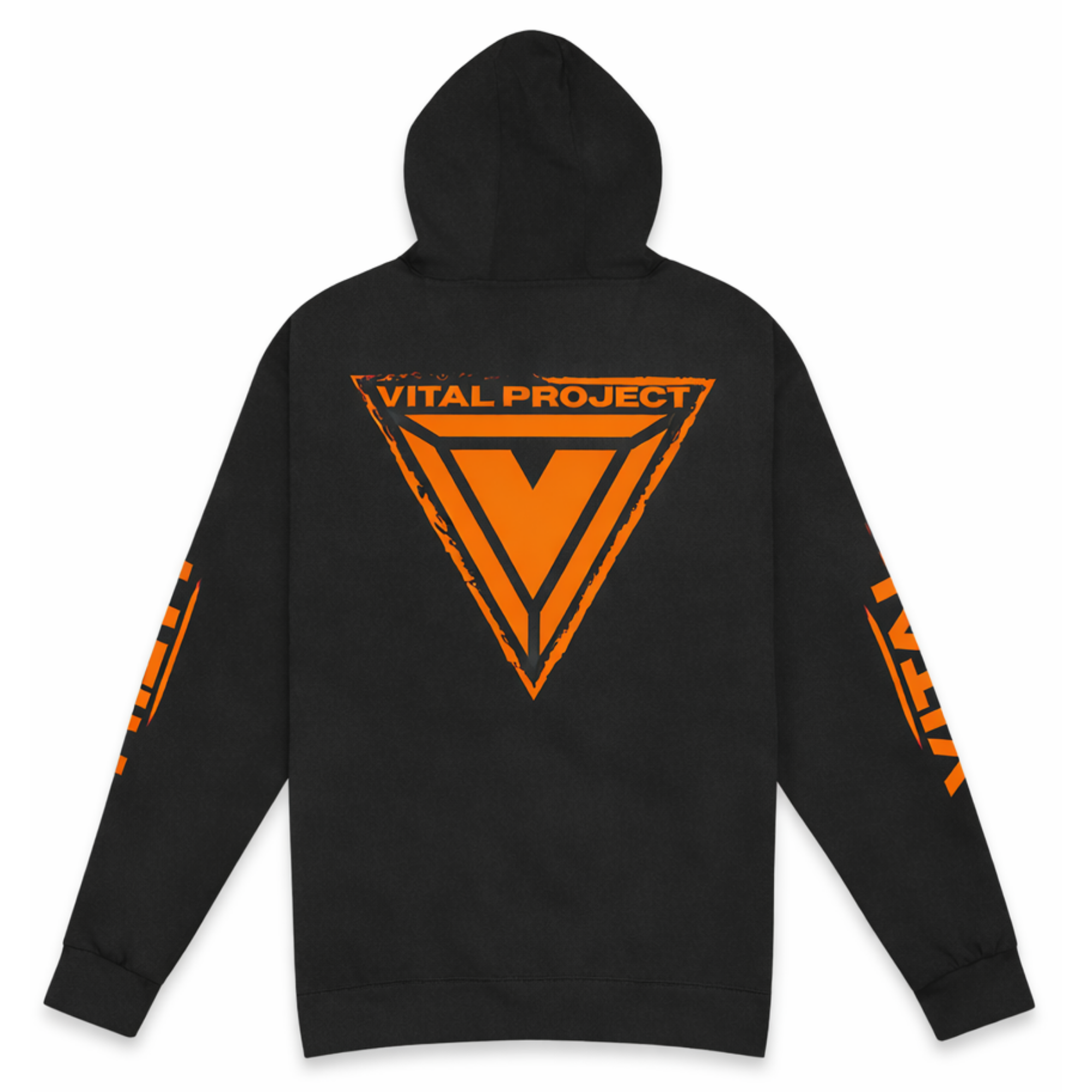 Original Vital Hoodie in Neon Electric Orange Safety Orange Hi-Vis Reflective