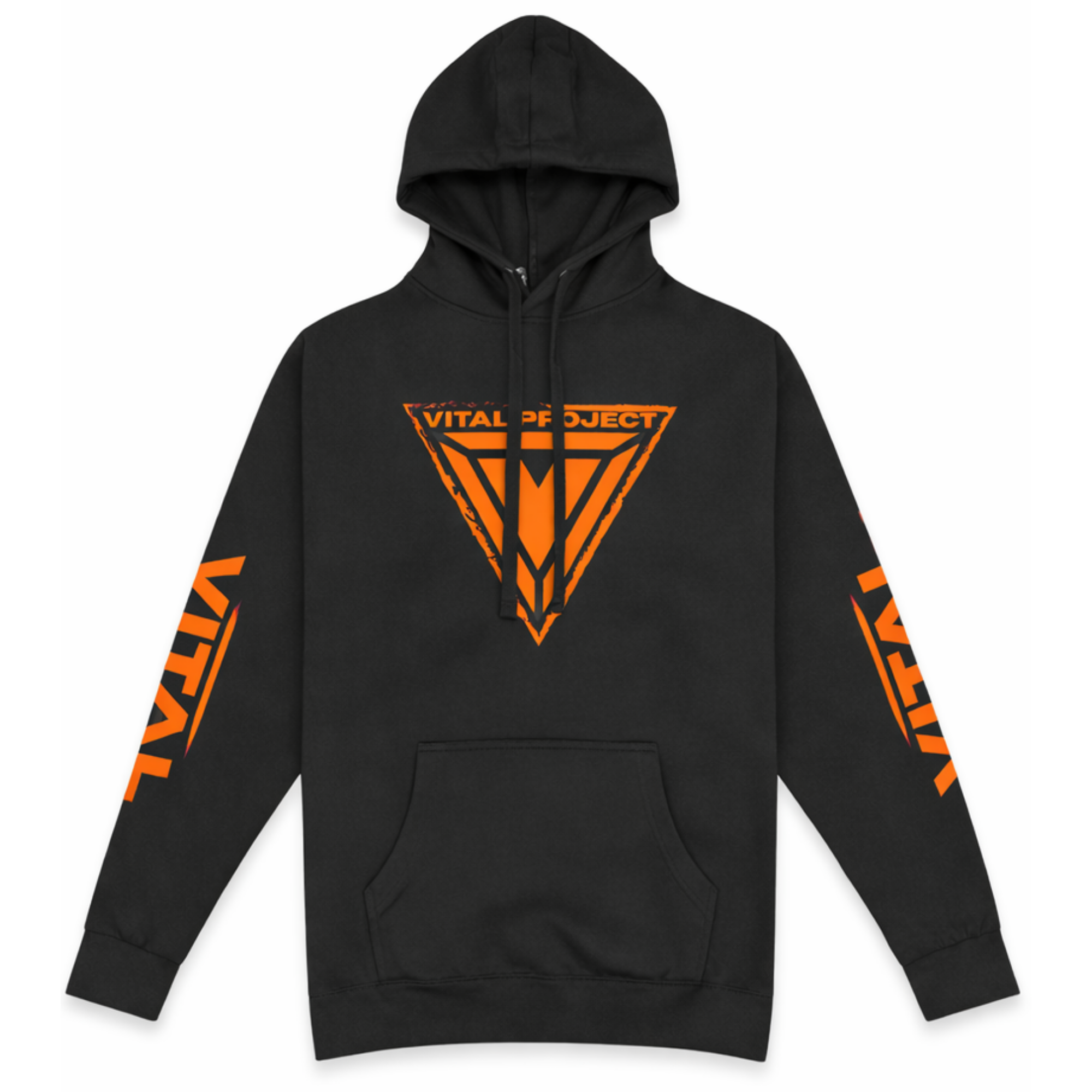 Original Vital Hoodie in Neon Electric Orange Safety Orange Hi-Vis Reflective