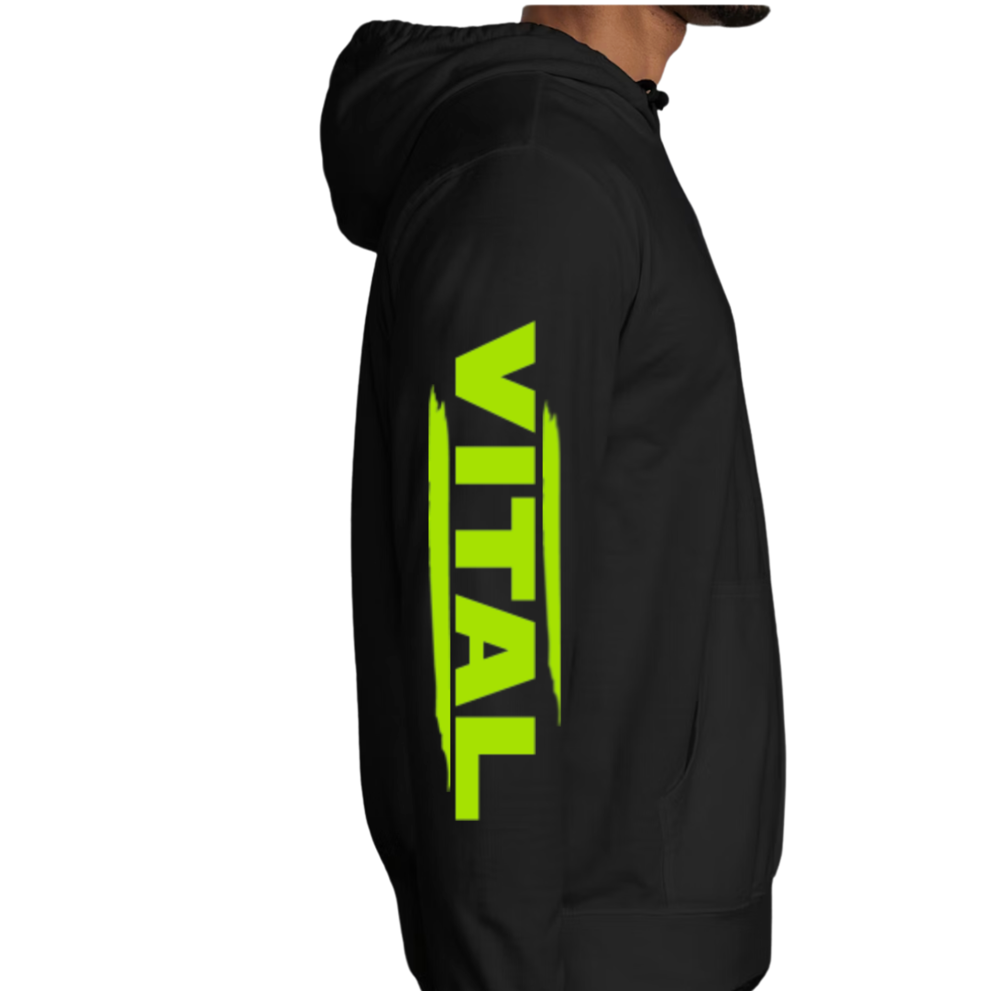 Original Vital Hoodie in Neon Yellow Safety Green Hi-Vis Reflective Streetwear