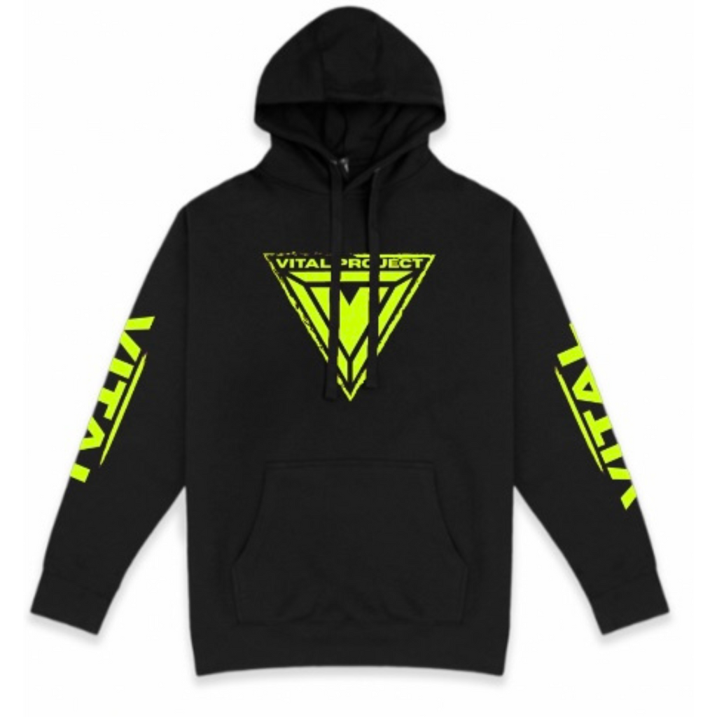Original Vital Hoodie in Neon Yellow Safety Green Hi-Vis Reflective