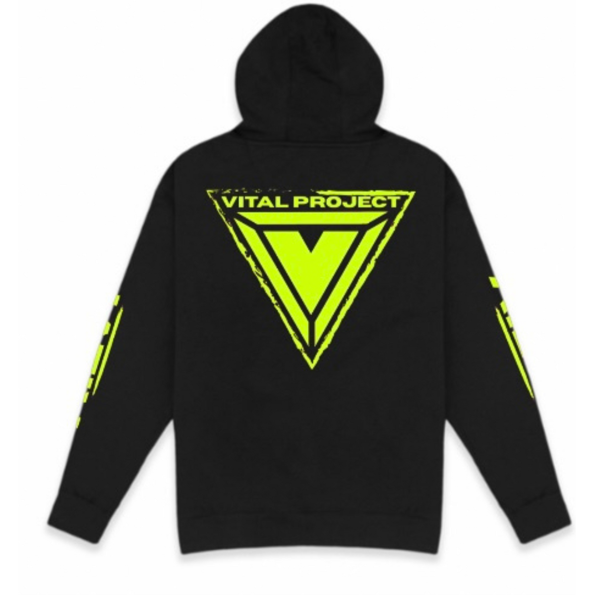 Neon Orange Safety Orange Reflective Hoodie — Vital Project
