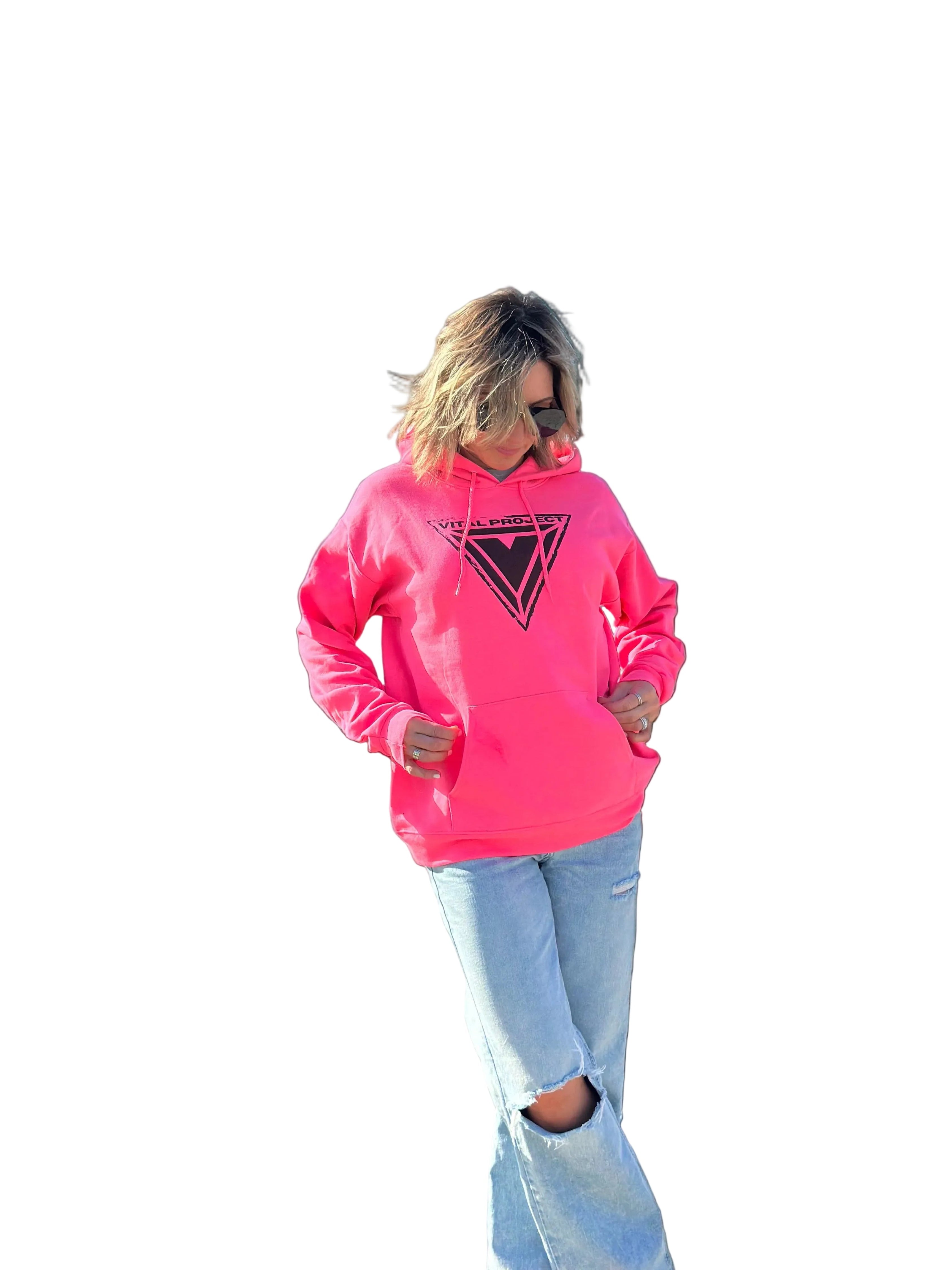 Neon Pink Vital Hoodie