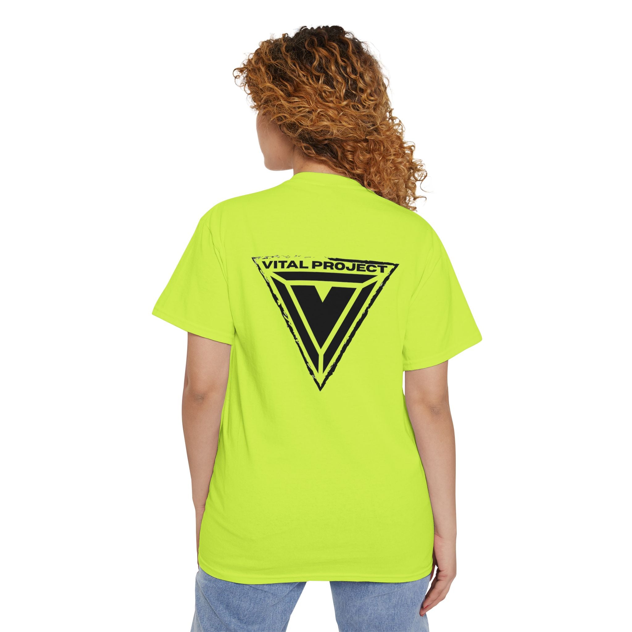 Hi-Vis Tee in Safety Green - Authentic Neon Streetwear Vital project